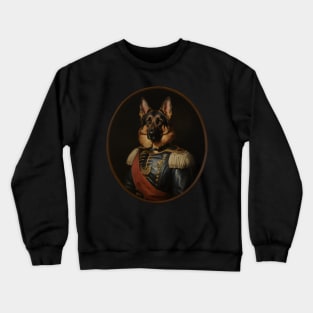 Victorian Noble German Sheperd - Oil Painting Style Crewneck Sweatshirt